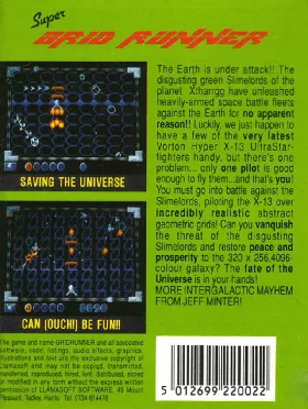 Super Grid Runner box cover back